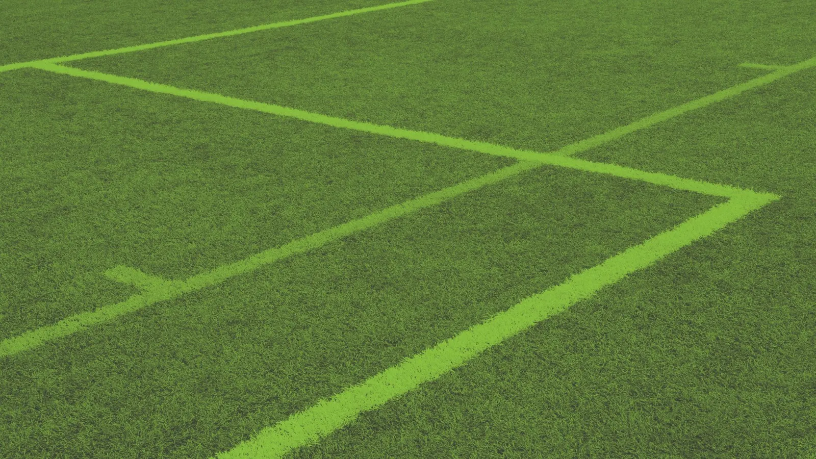 A photograph of markings on a grass sports field - Opportunities for Oval Learning schools to get funding for their sports and active spaces