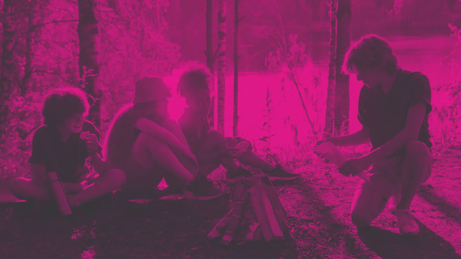 An image of young people taking part in outdoor education programmes