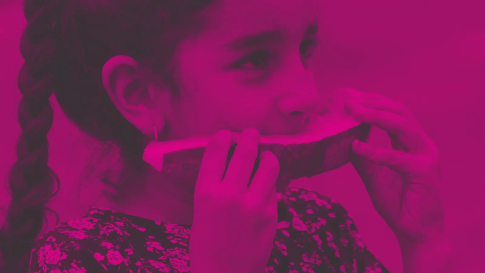 Image of child eating fruit - Tesco Strong Starts grants for schools who lack funds and resources